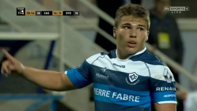 VIDEO. Top 14 - La sublime prise d'intervalle d'Antoine Dupont face à Oyonnax
