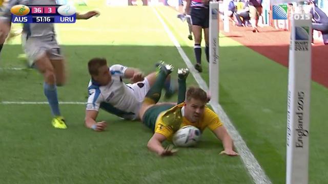 RÉSUMÉ VIDÉO. L'Australie se balade contre l'Uruguay avant le choc contre l'Angleterre (65-3)