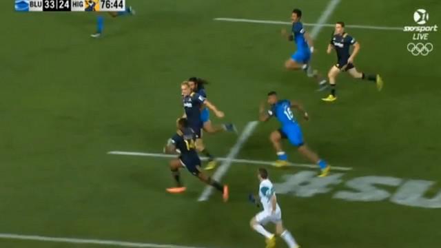 VIDEO. Super 18. Les Highlanders lancent la saison de Super Rugby avec un superbe essai de 70m