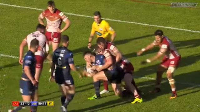 VIDEO. Dragons Catalans : la performance stratosphérique de Rémi Casty, auteur de 51 plaquages face à Leeds