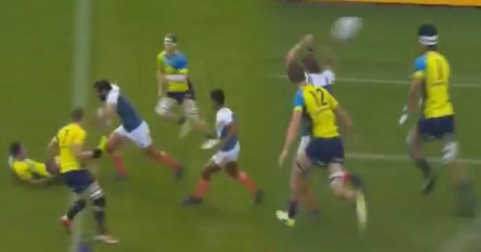 VIDEO. Oktoberfest 7s - France 7. Mazoué active le mode bulldozer avant la passe rugby champagne de Parez