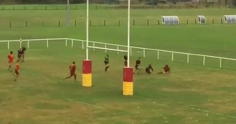 VIDEO. Rugby Amateur : il file à l'essai mais se fait surprendre dans l'en-but comme Freddie Burns