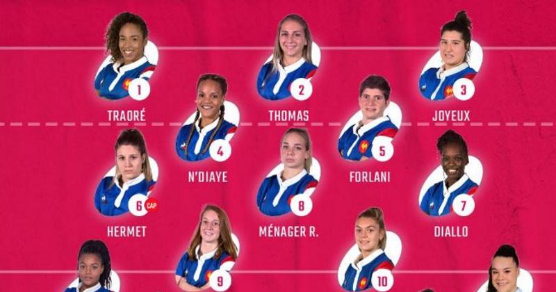 6 Nations 2019 - la composition du XV de France Féminin face à l'Ecosse
