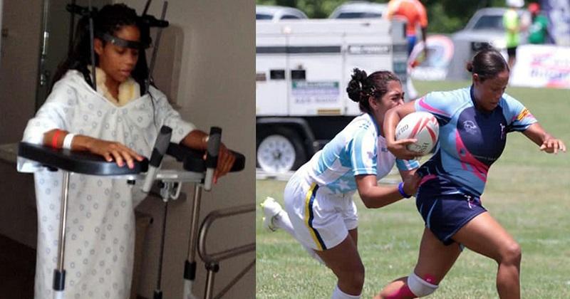 Quatre ans après une paralysie, Deneka Borden rechausse les crampons