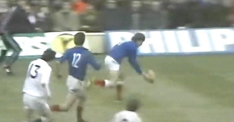 VIDÉO. Passes après contact, jeu au pied rasant... Les Bleus avaient mis le feu à Twickenham en 1979