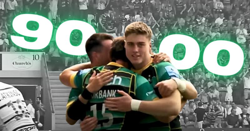 VIDÉO. 90-0, 14 essais, etc. Northampton colle la raclée du siècle à Gloucester avec un rugby splendide !