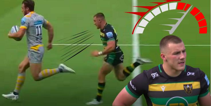 VIDÉO. Plus fort et plus rapide que Damian Penaud en 2024, cet ailier anglais affole les compteurs