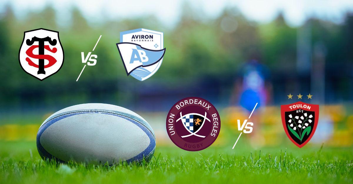 Vos Matchs de Rugby Toulouse/Bayonne et UBB/RCT à quelle heure et sur quelle chaîne ?