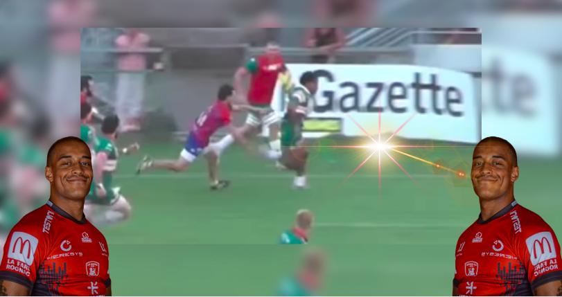 VIDEO. AMATEUR. À 200 à l'heure, admirez l’essai de 70 mètres ''Bielle-Biarresque'' de cet ailier passé par France 7