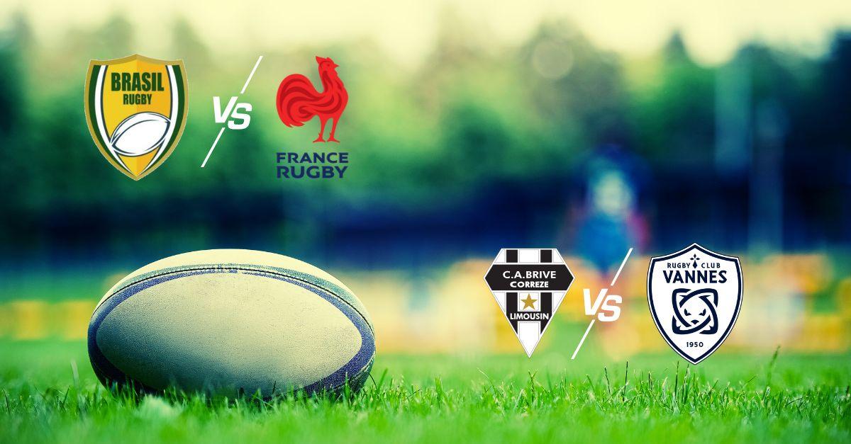Vos matchs de rugby France/Brésil et Brive/Vannes à quelle heure et sur quelle chaîne ?