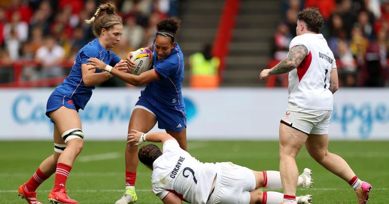 RUGBY FÉMININ. Fin du rêve : un XV de France courageux échoue contre l’Angleterre en demie