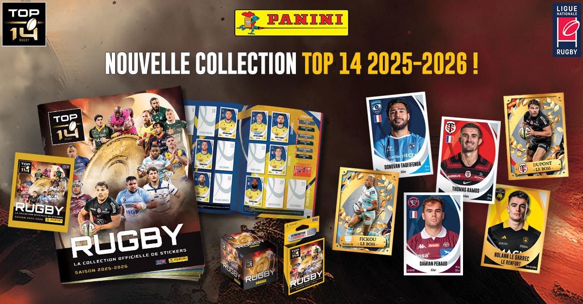 Dupont, Jalibert, Ramos… : qui sont les stars de l’album Panini TOP 14 2025-2026 ?