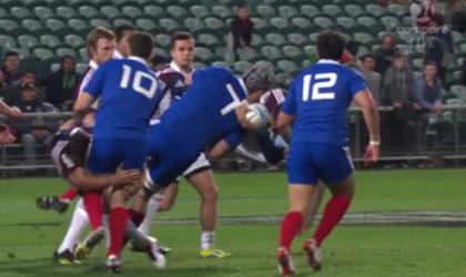 VIDEO : Bernard Le Roux au four et au moulin contre les Blues d'Auckland